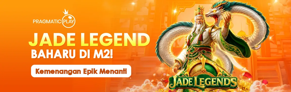 Naga dan harta karun dalam karya pelancaran Jade Legends oleh Pragmatic Play, bertanda Baharu di M2